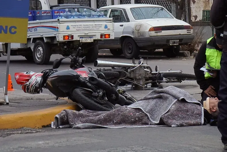 herido accidente motos ciudad