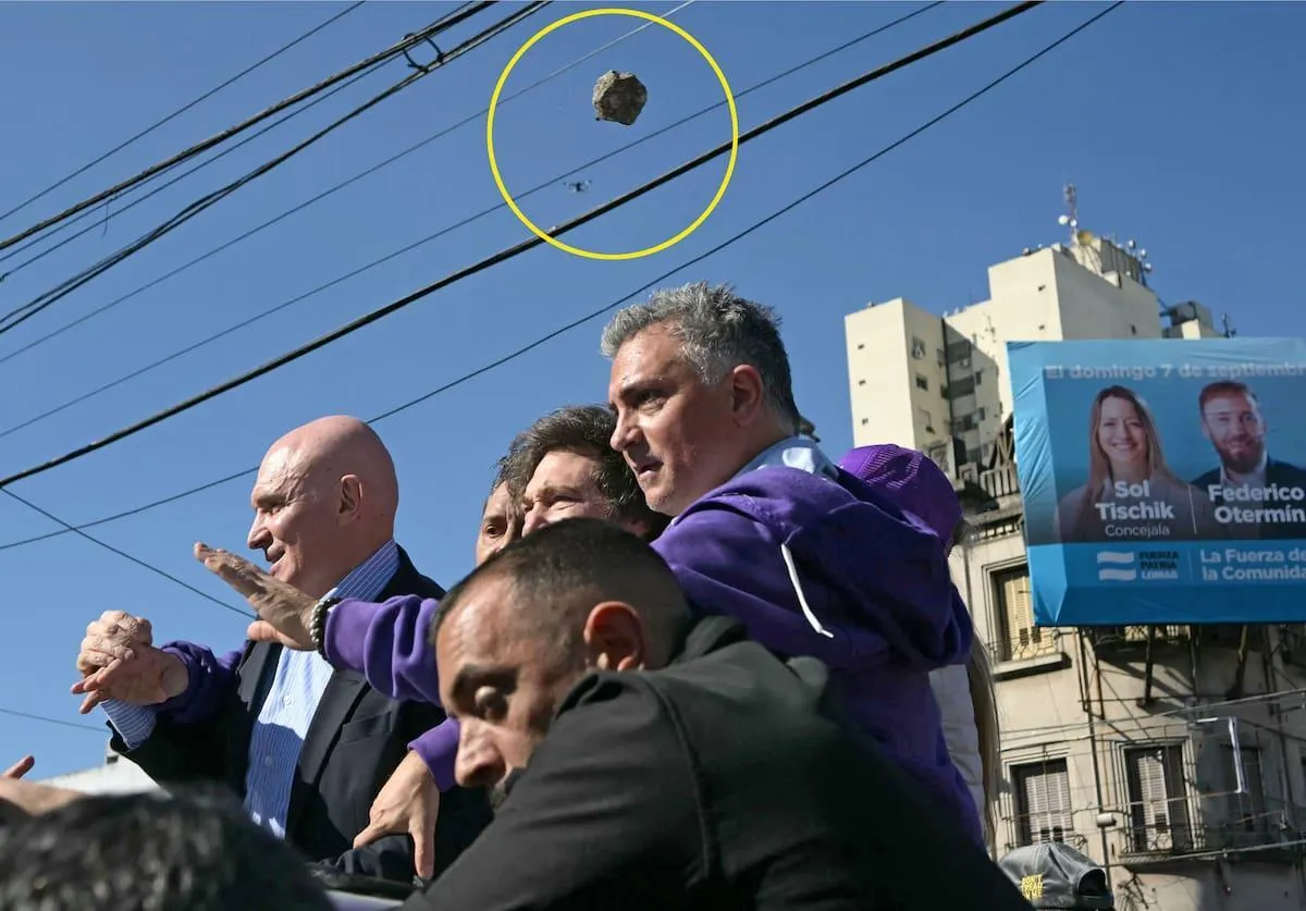 javier milei piedra